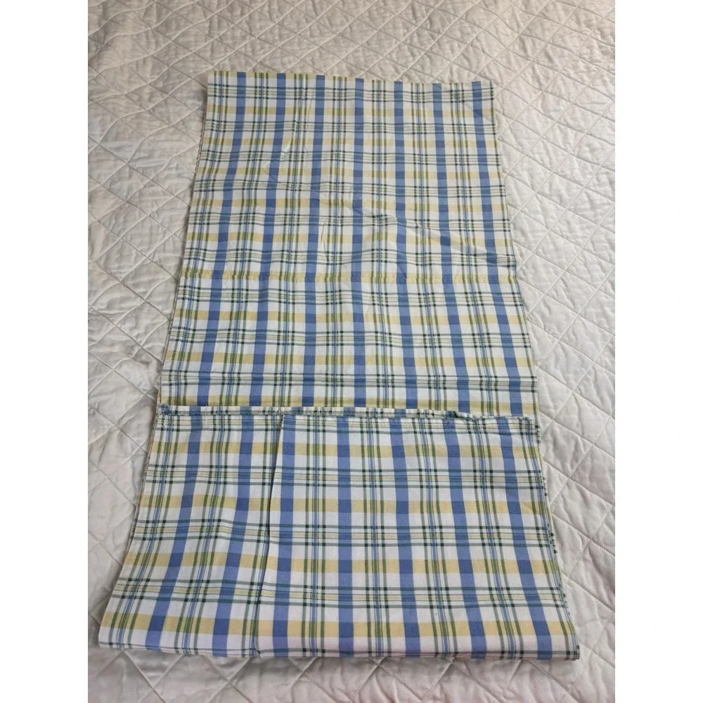 Waverly‎ Window Valances Blue Yellow Plaid 73